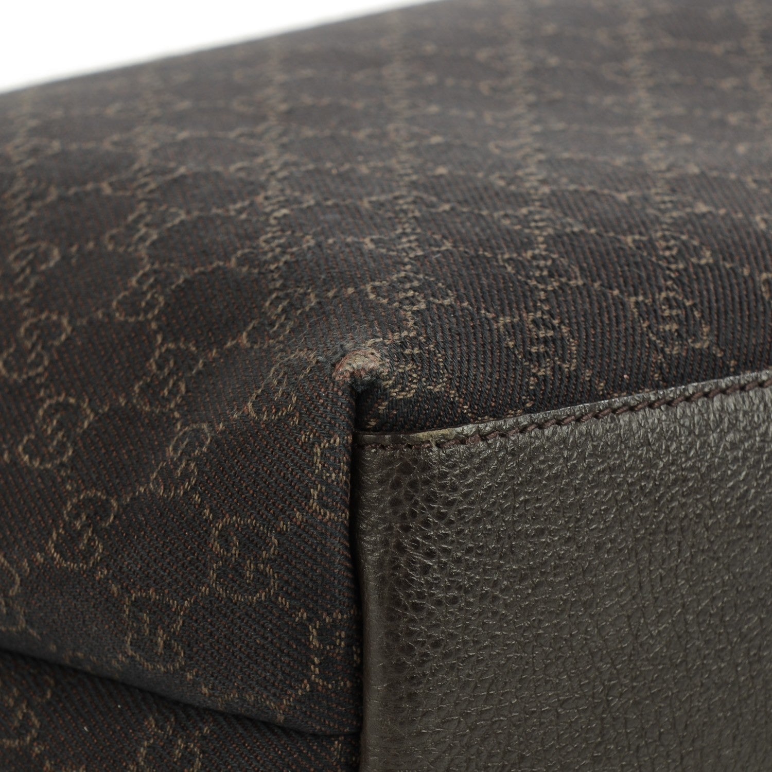 Gucci Monogram Denim Large Tote Brown 8 of 8
