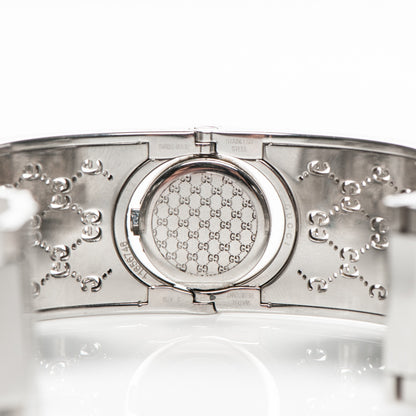 Gucci Stainless Steel Diamond Bezel Mother of Pearl 23mm Twirl Quartz Watch 5 of 5