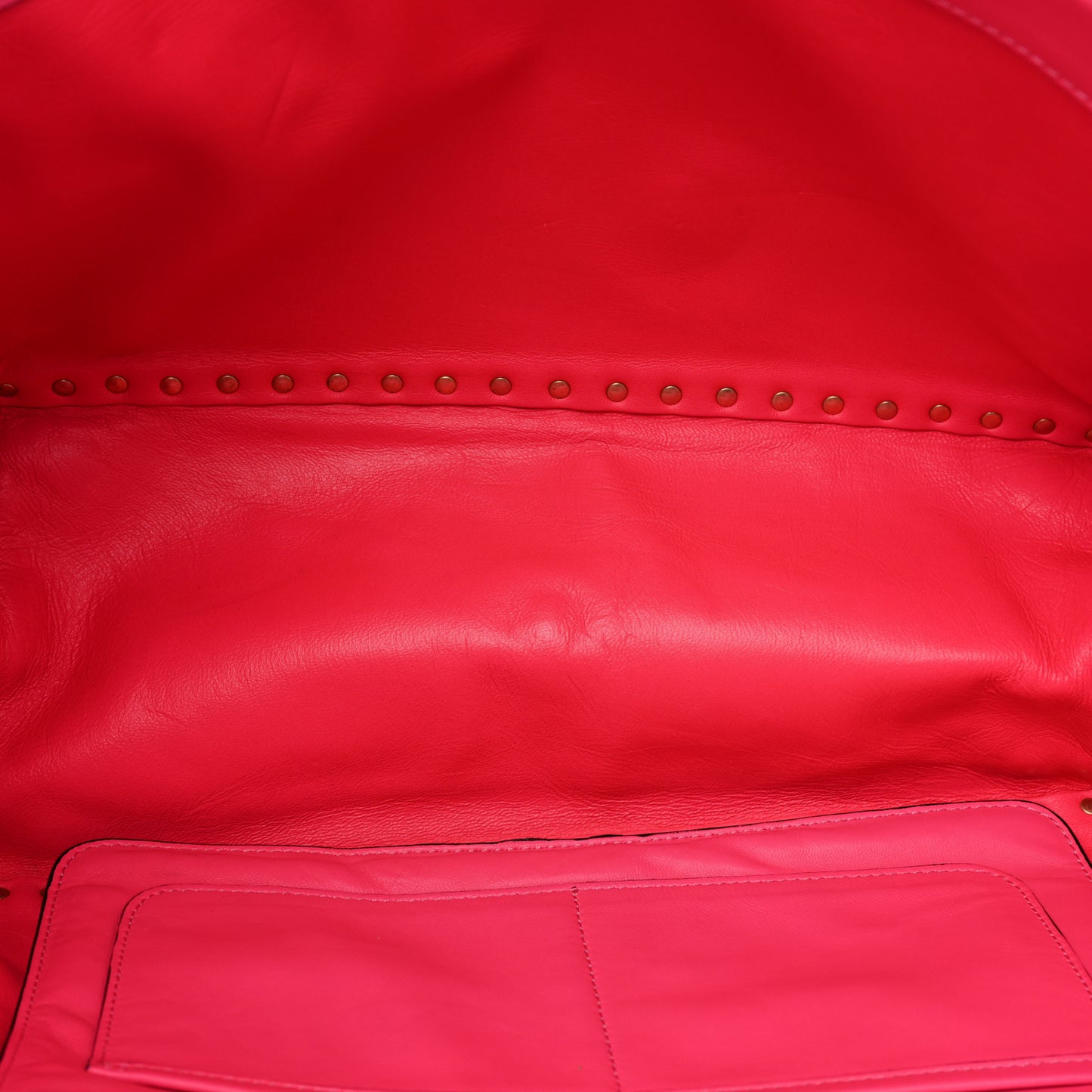 Nappa Canvas Camouflage Medium Rockstud Tote Fuxia Fluo