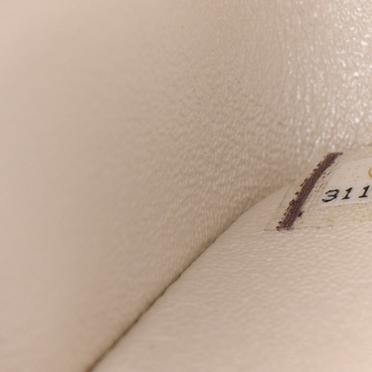 Iridescent Calfskin Quilted Mini Rectangular Flap White