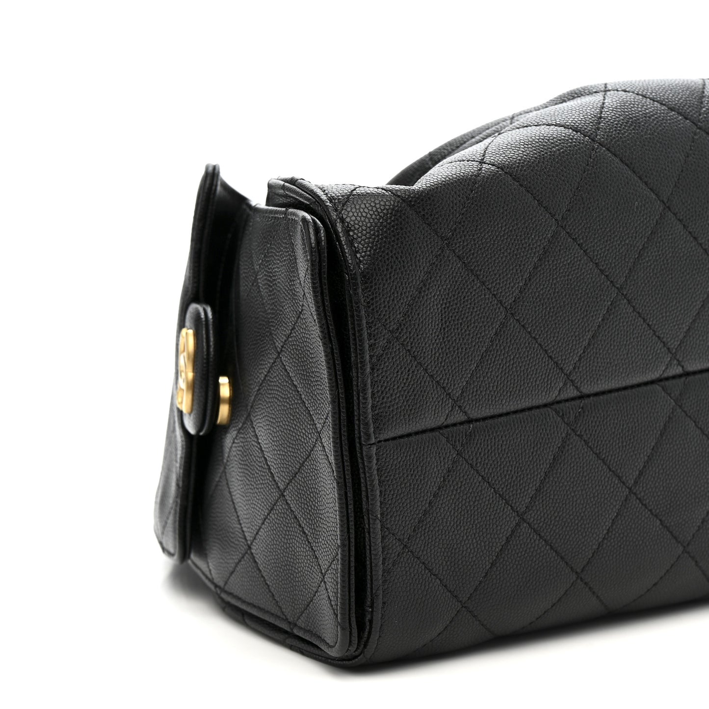 Caviar Quilted Small Chanel 25 Handbag Black