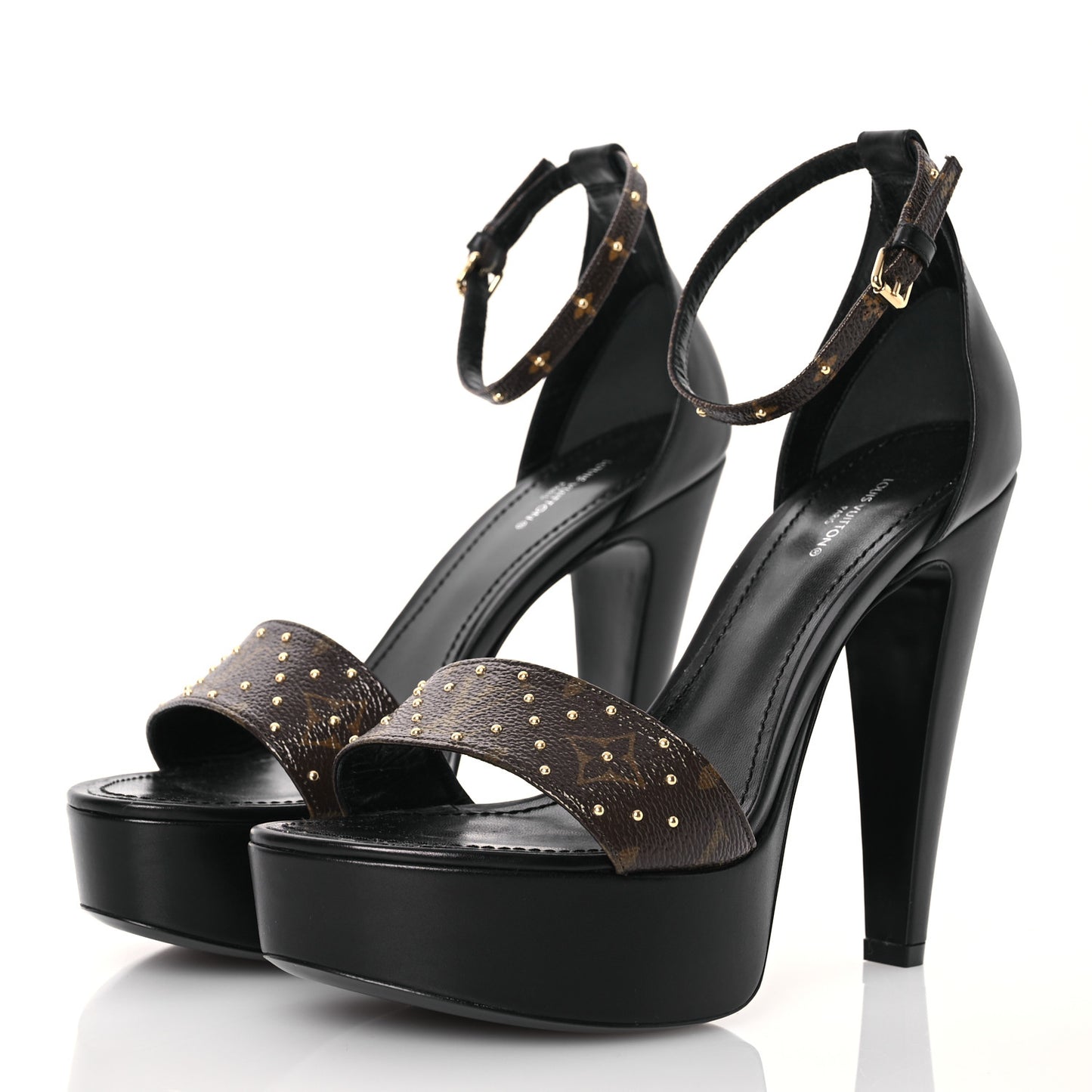 Monogram Afterglow Platform Sandals 40 Black