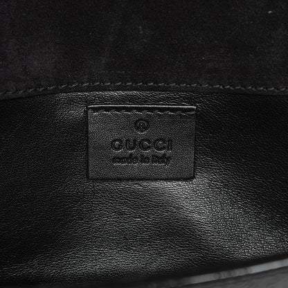 Gucci Patent Microguccissima Small Broadway Clutch Black 6 of 8