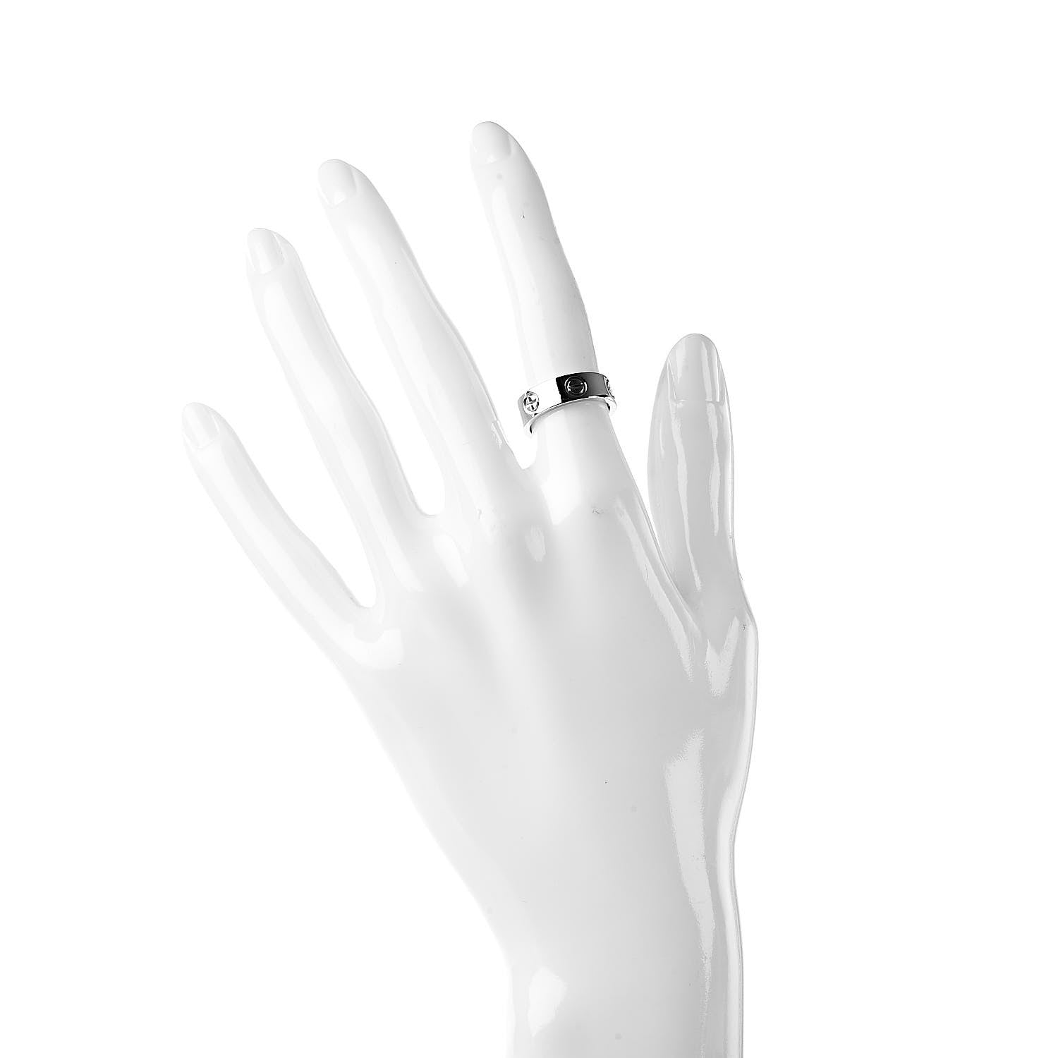 Cartier Platinum 5.5mm LOVE Ring 48 4.5 2 of 4