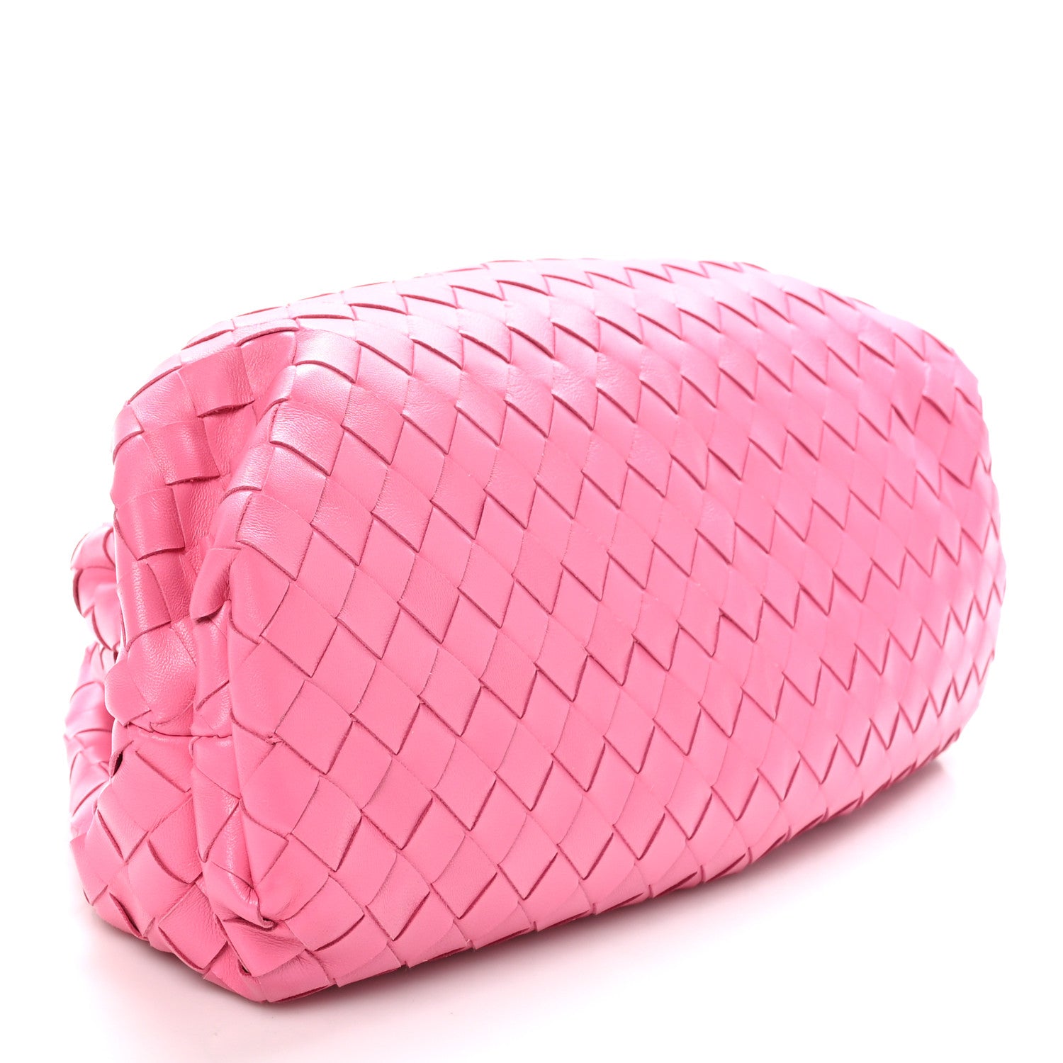 Bottega Veneta Nappa Maxi Intrecciato The Pouch Oversized Clutch Pink 4 of 10