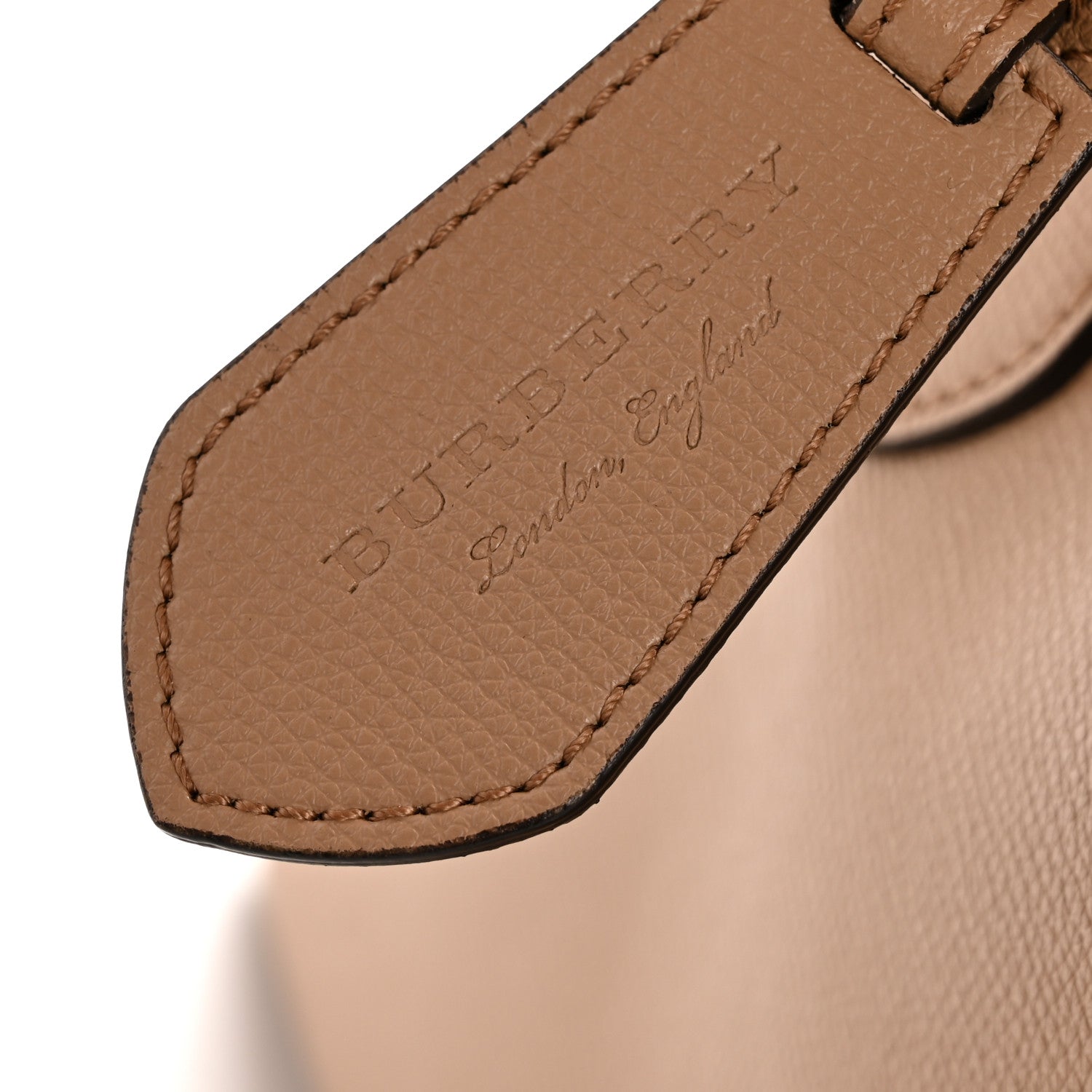 Burberry Grainy Calfskin Haymarket Check Small Reversible Tote Mid
