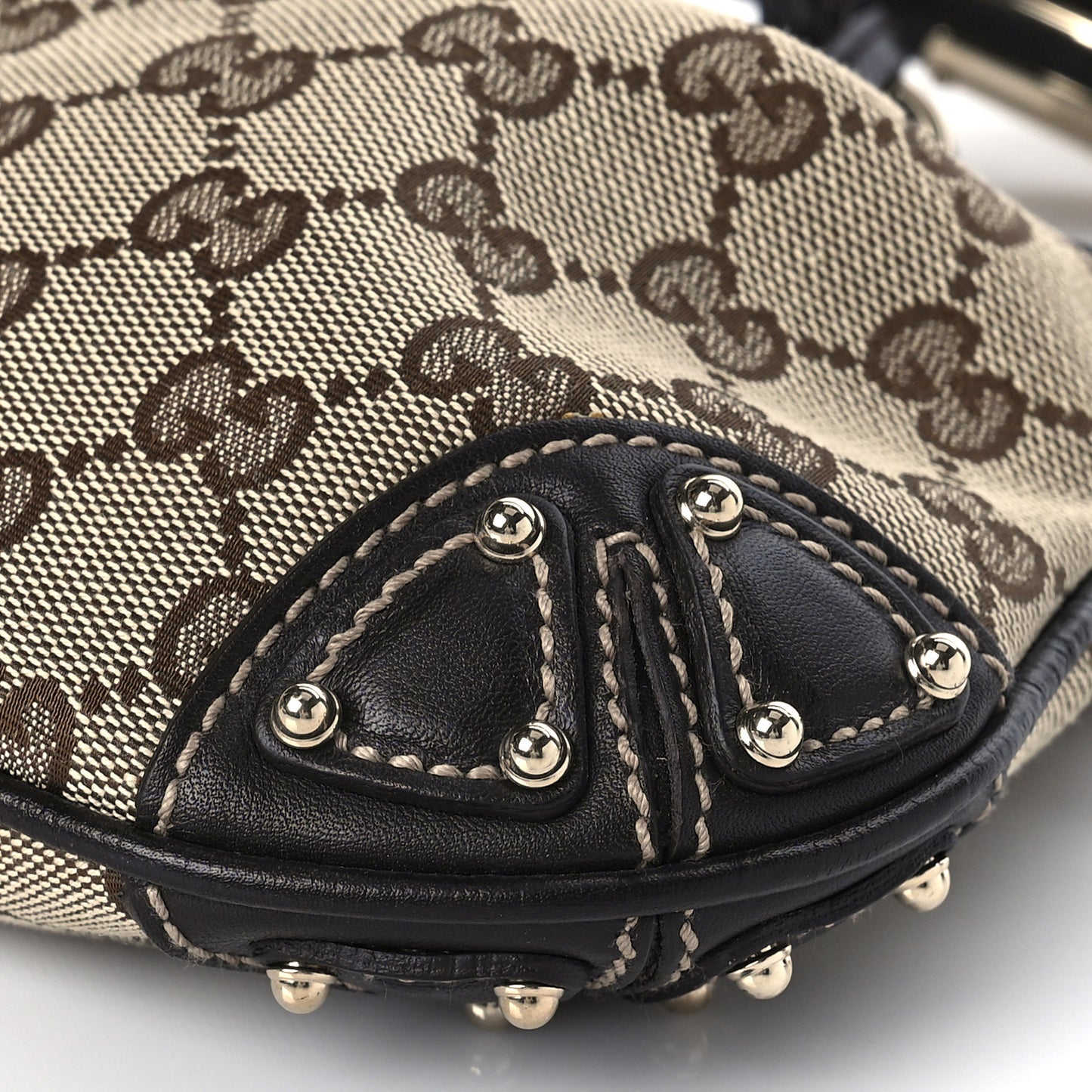 Monogram Mini Indy Top Handle Bag Dark Brown