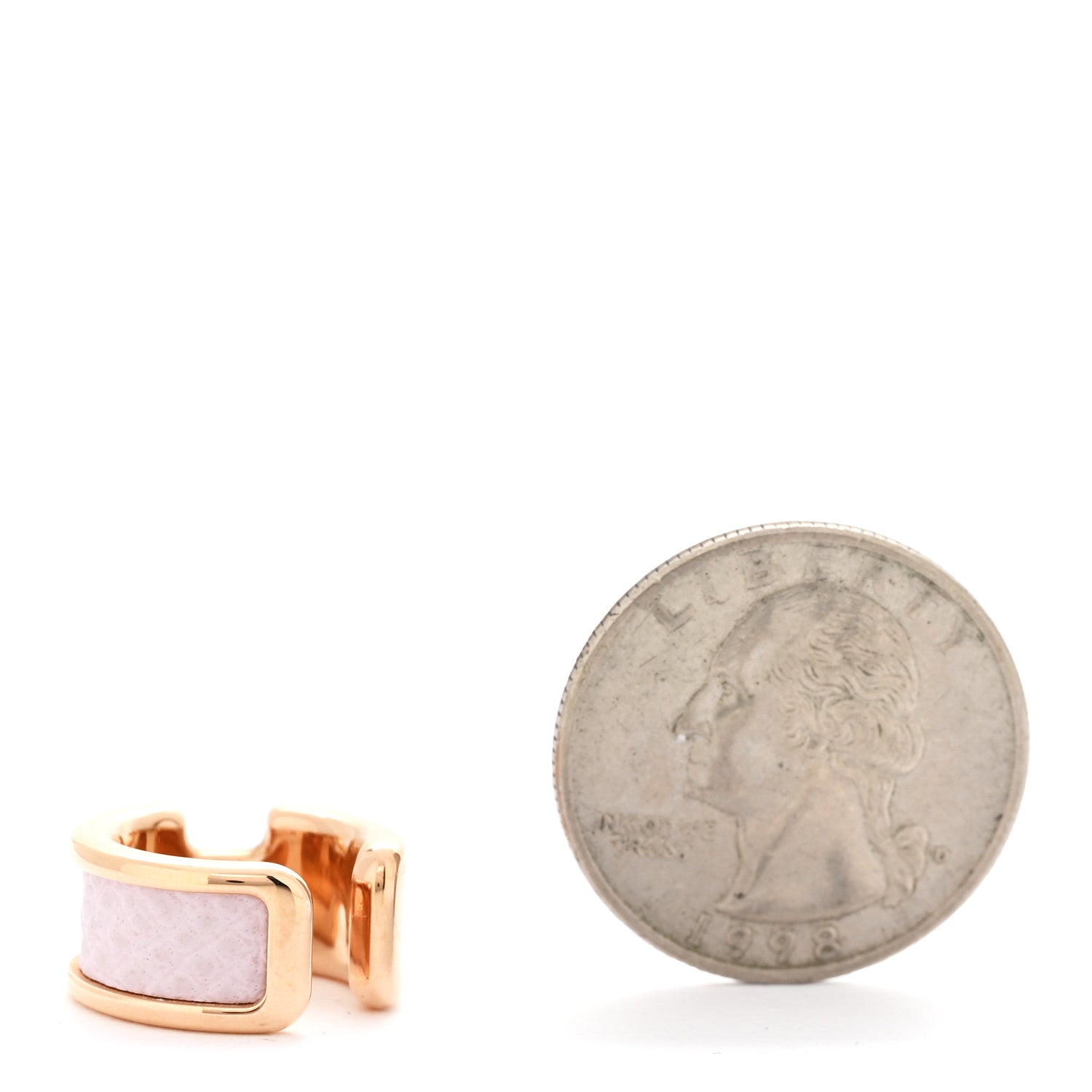 Hermes Epsom Olympe Ear Cuff Mauve Pale 2 of 4