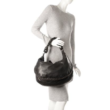 Bottega Veneta Waxed Calfskin Hobo Espresso 2 of 9
