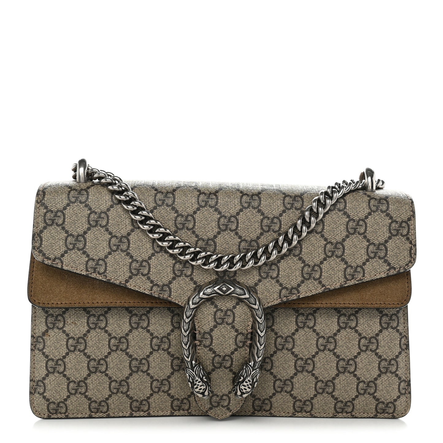 GG Supreme Monogram Small Dionysus Shoulder Bag Taupe