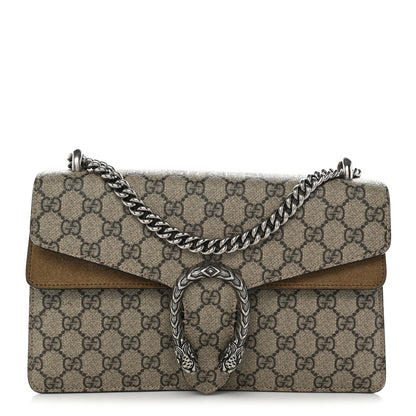 Gucci GG Supreme Monogram Small Dionysus Shoulder Bag Taupe 1 of 12