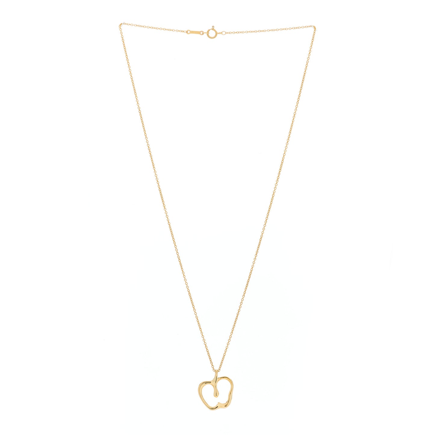 18k Yellow Gold Elsa Peretti Apple Pendant Necklace
