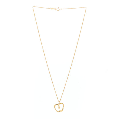 Tiffany 18k Yellow Gold Elsa Peretti Apple Pendant Necklace 2 of 5