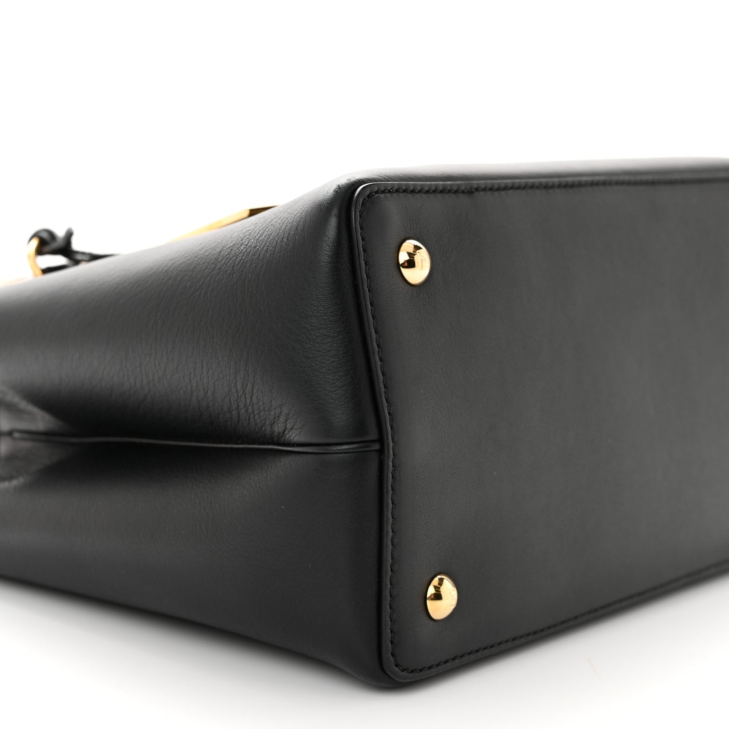 Vitello Dolce Century Petite 2Jours Tote Black Carbone