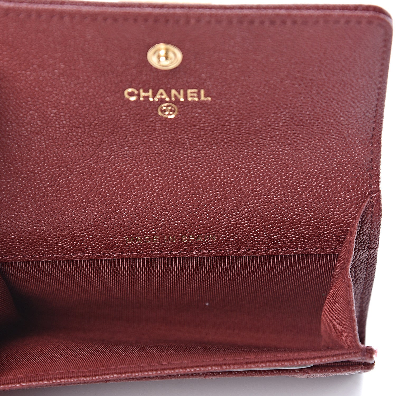 Chanel Caviar Quilted Boy Flap Card Holder Burgundy 5 of 8