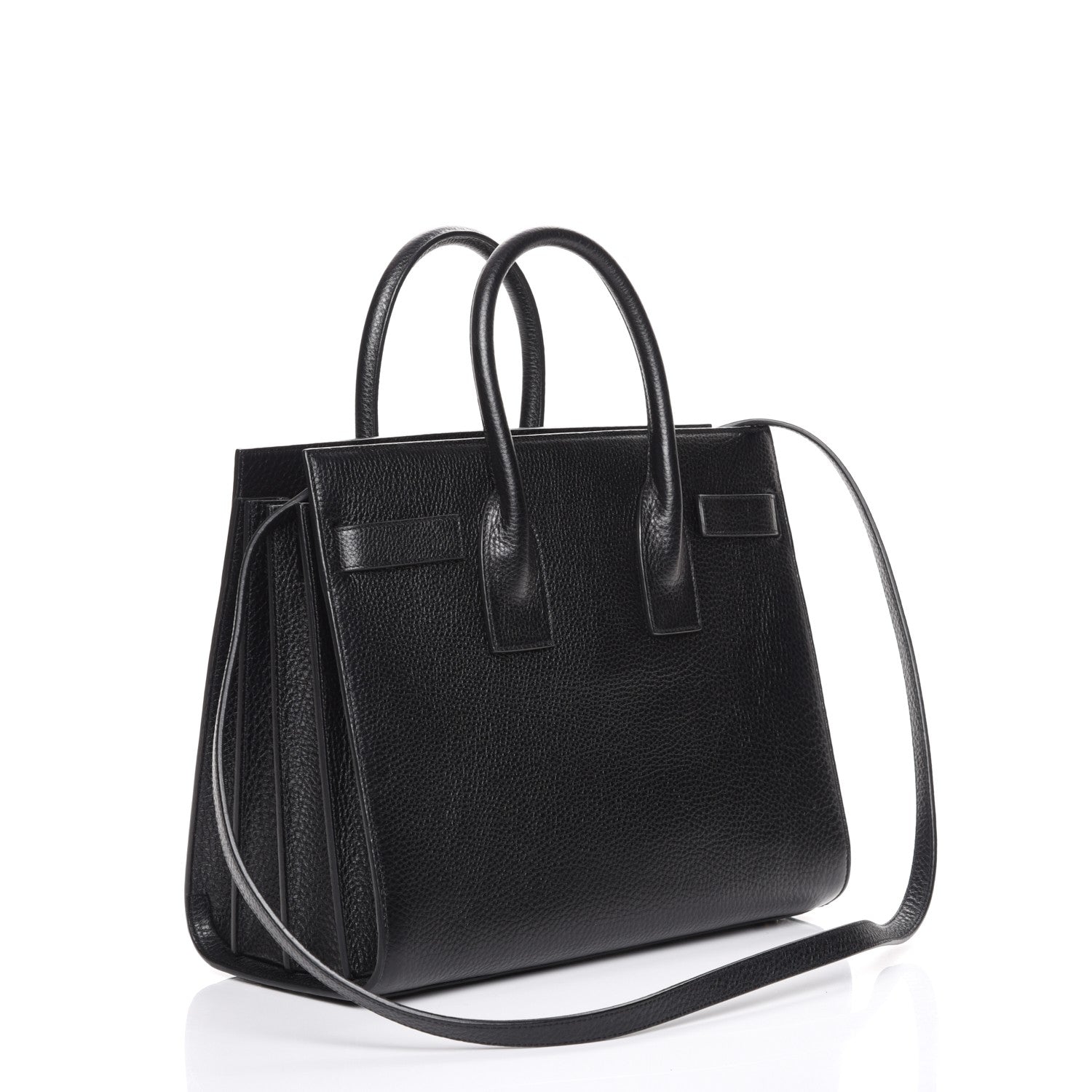 Saint Laurent Grained Calfskin Small Sac De Jour Black 4 of 8