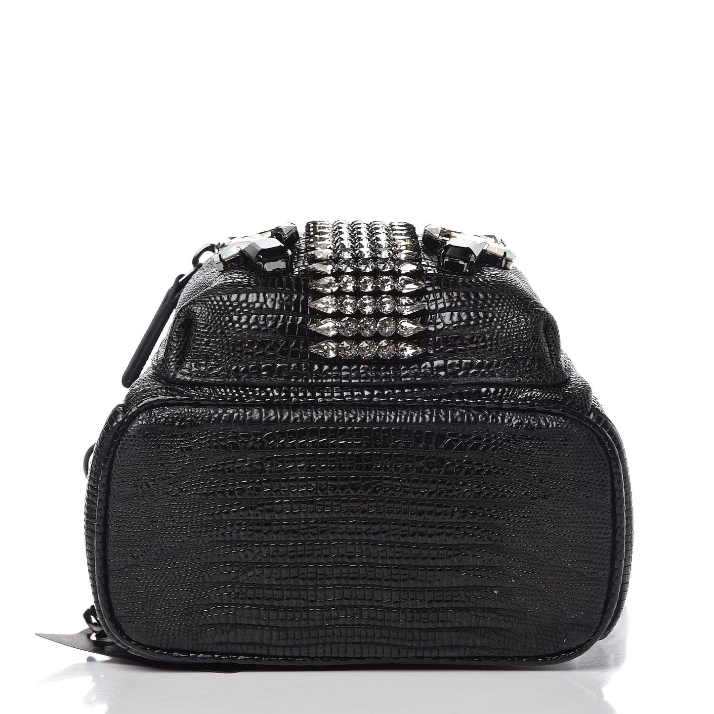 Crocodile Swarovski Crystal Mini Bebe Boo Backpack Black