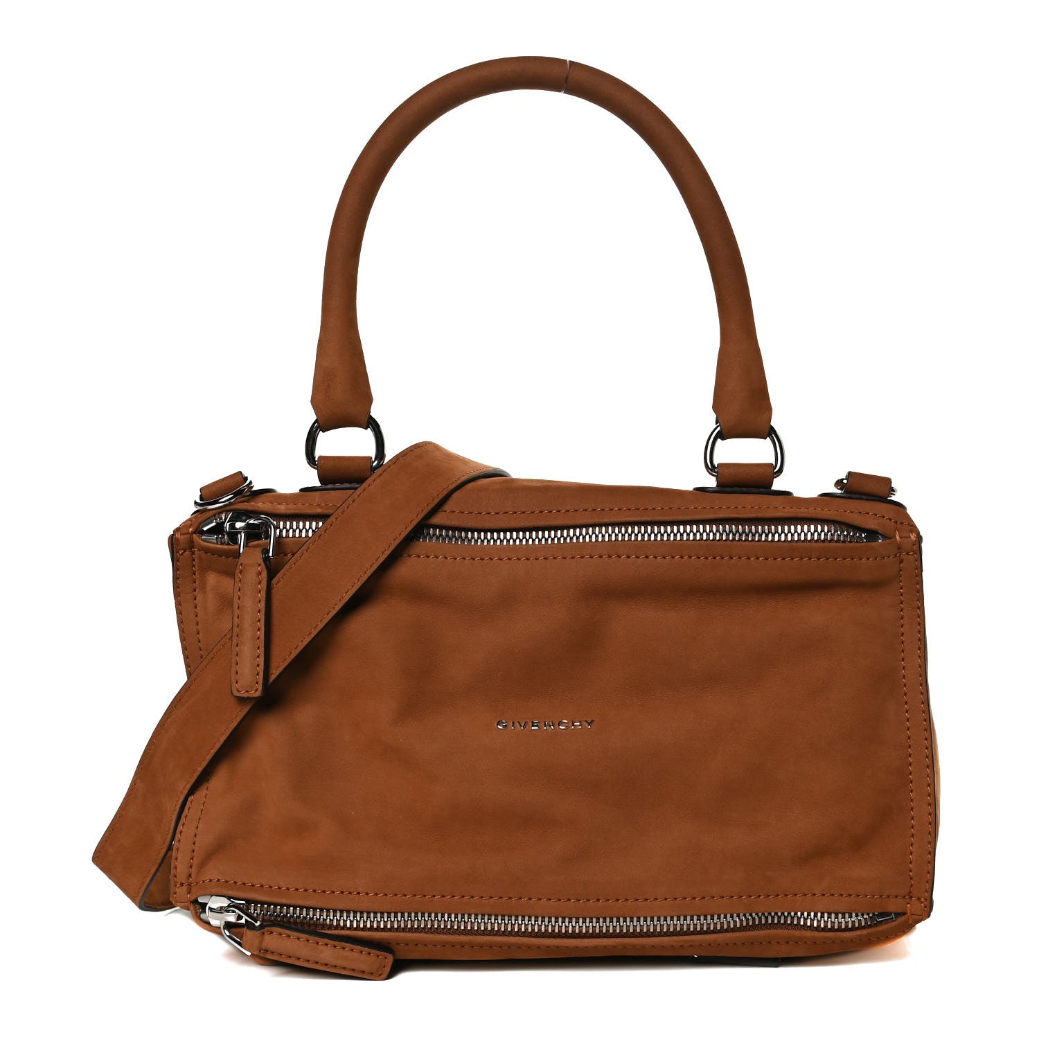 Givenchy Suede Medium Pandora Chesnut 1 of 12