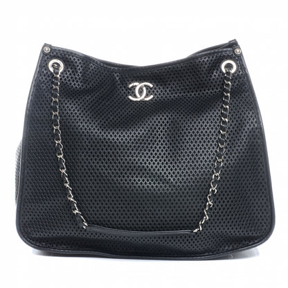 Chanel Calfskin Perforated Up In The Air Tote Black 1 of 7