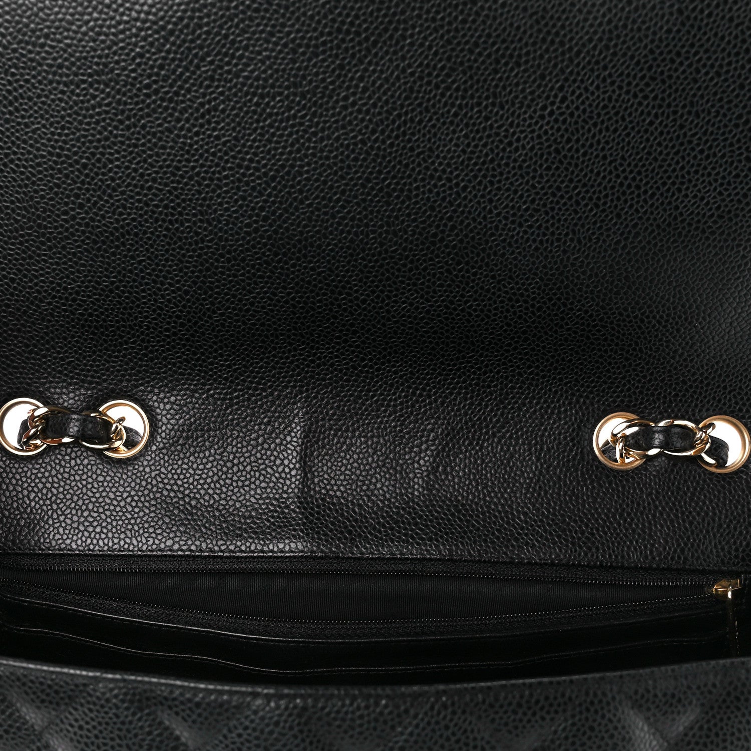Chanel Caviar Quilted Jumbo Single Flap Black 12 of 12
