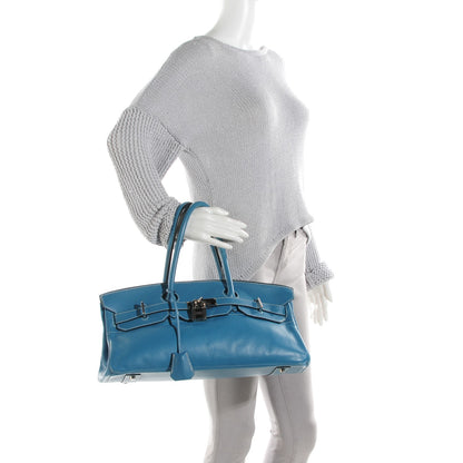 Hermes Taurillon Clemence JPG Birkin 42 Blue Jean 2 of 20