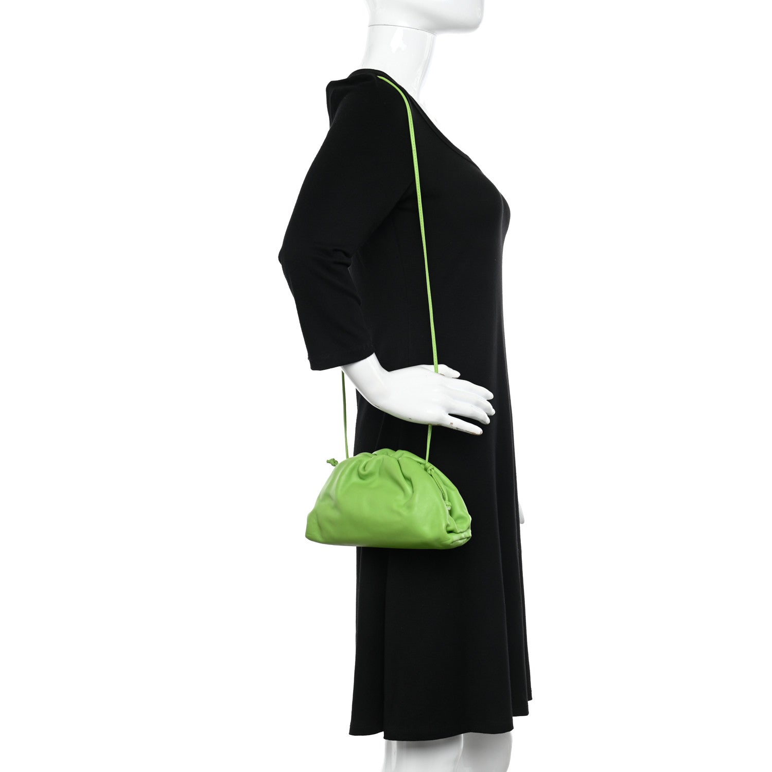 Bottega Veneta Butter Calfskin The Mini Pouch Acid Green 2 of 9