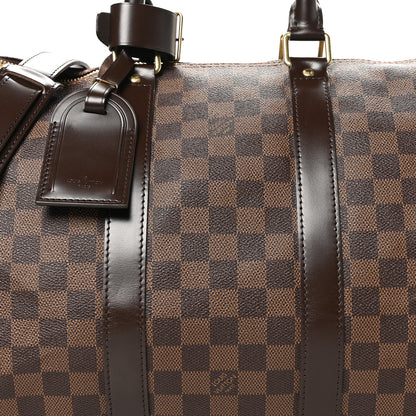 Louis Vuitton Damier Ebene Keepall Bandouliere 45 7 of 11