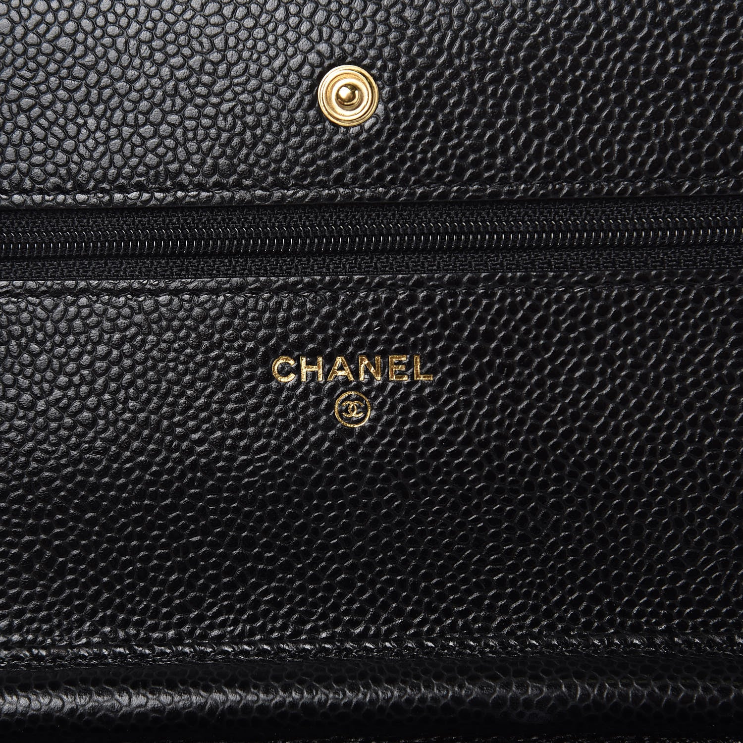 Chanel Caviar Quilted Wallet On Chain WOC Black 6 of 10