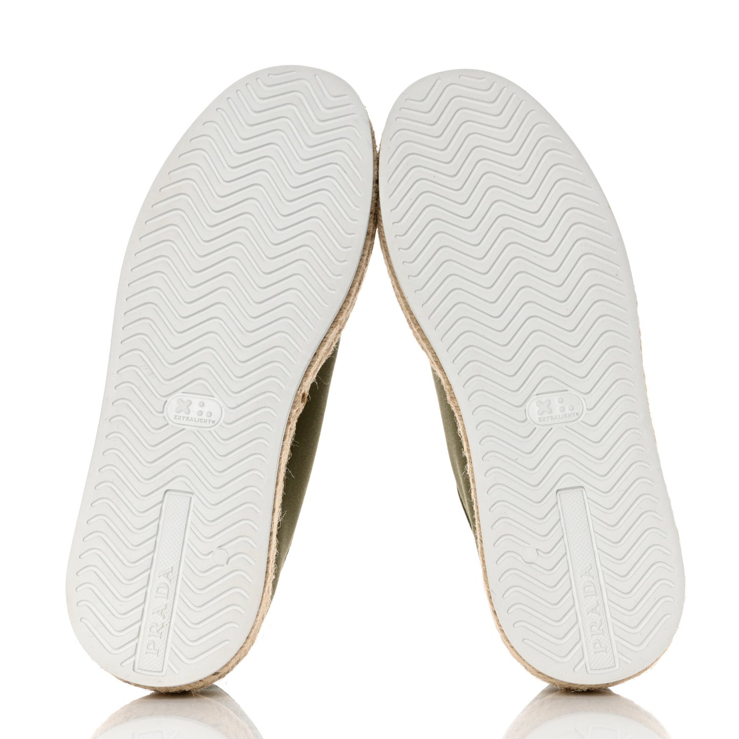 Canvas Gabardine Espadrille 45mm Platform Sneakers 38.5 Militare