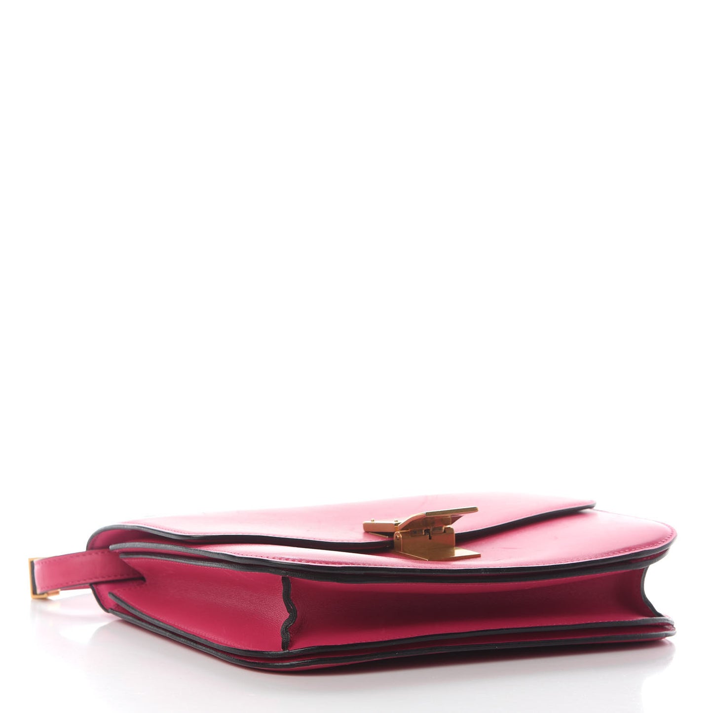 Box Calfskin Medium Classic Box Flap Bag Hibiscus