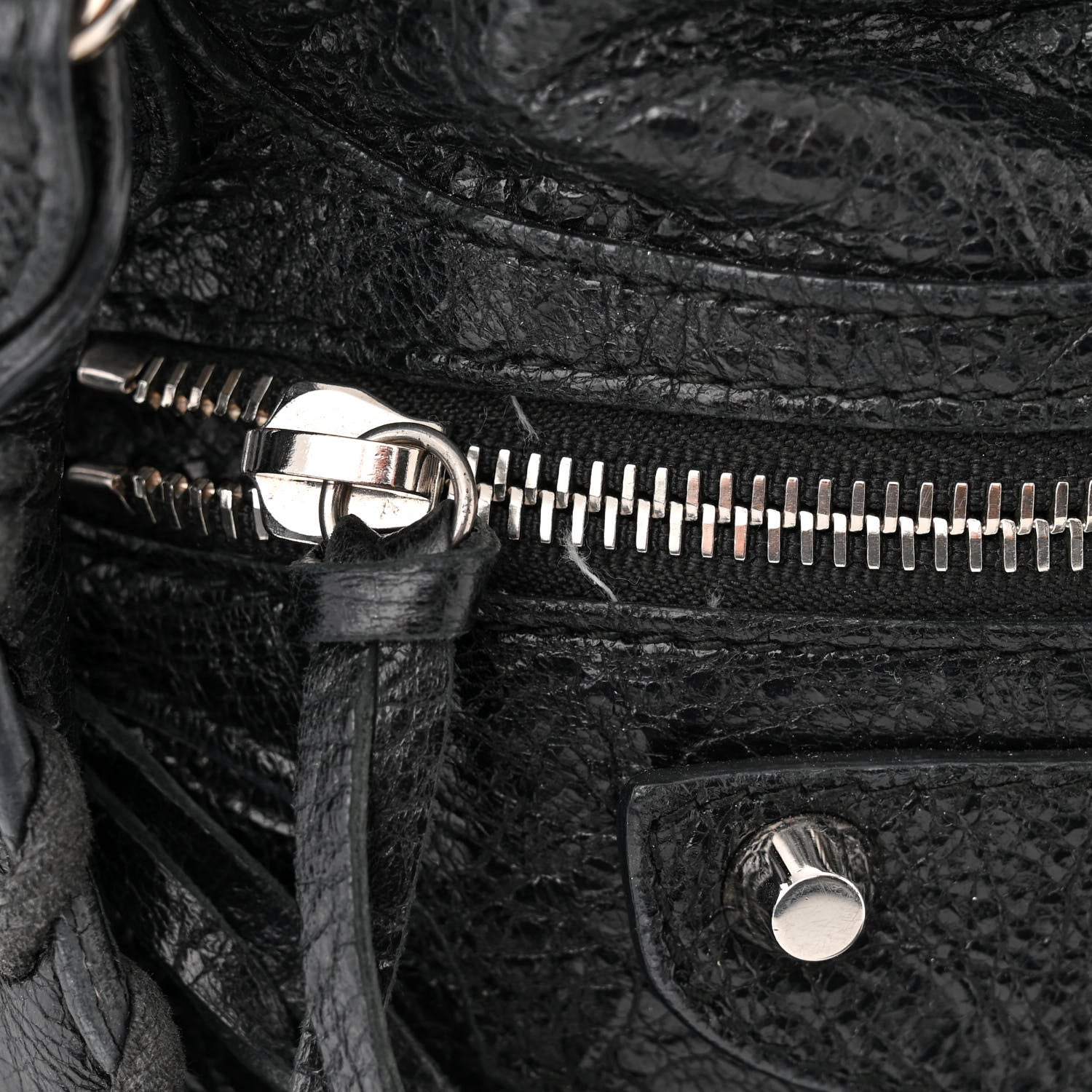 Balenciaga Agneau Classic Silver Hardware City Black 13 of 14