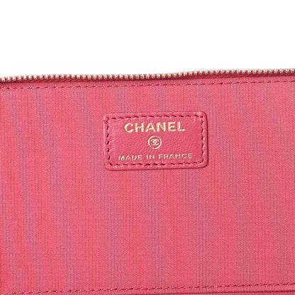 Chanel Lambskin Quilted Small Top Handle Vanity Case With Chain Dark Pink 6 of 10