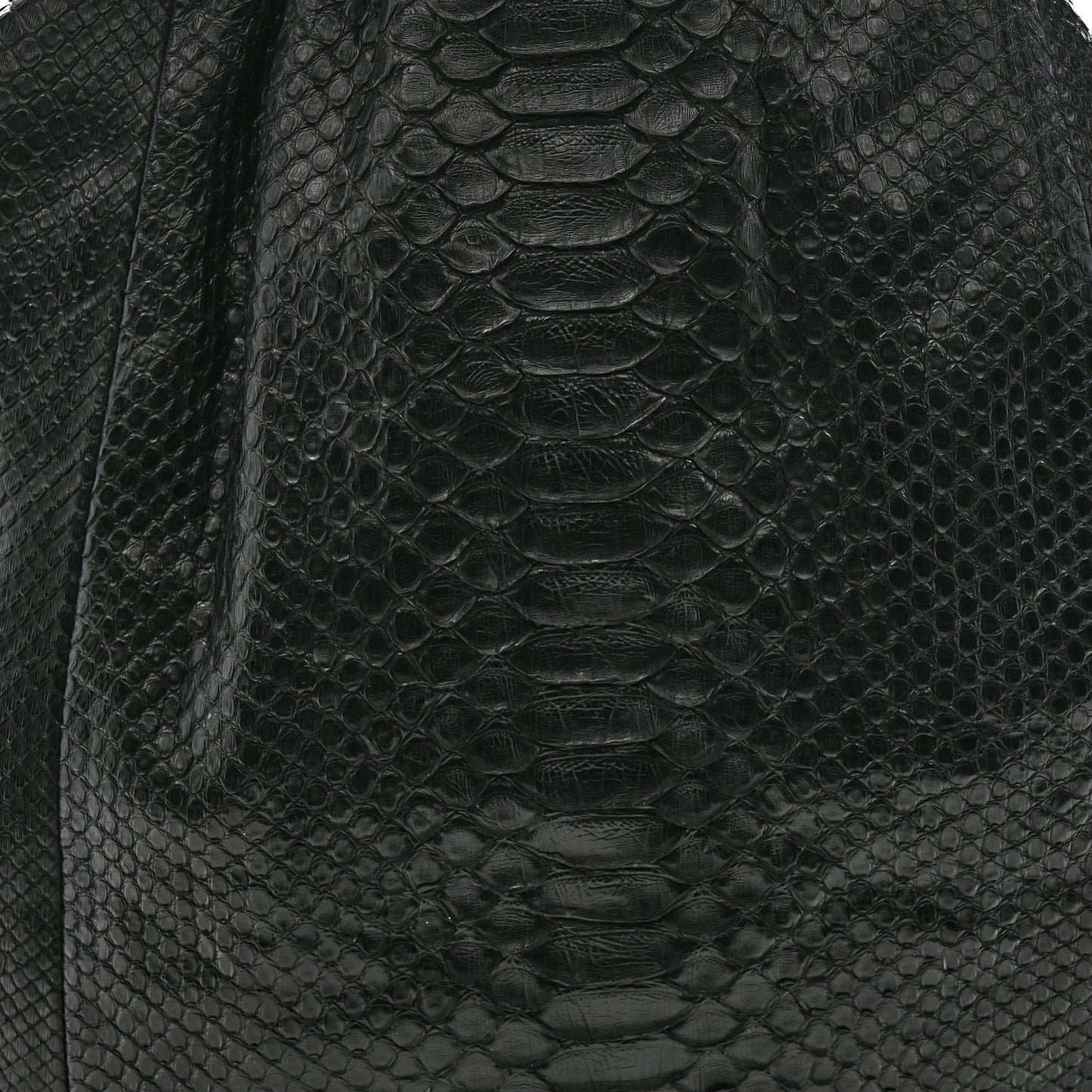Snakeskin Rock and Chain Hobo Black