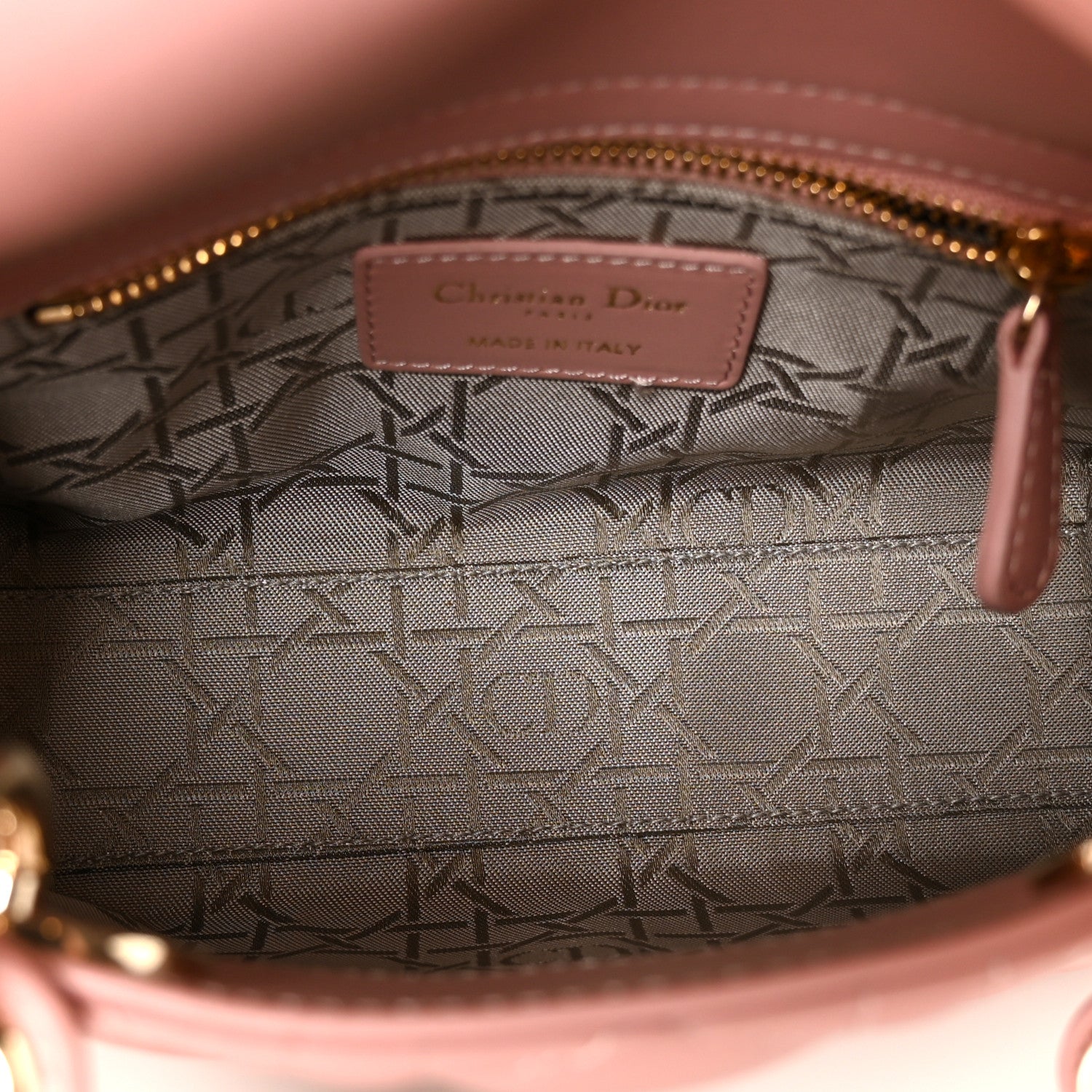 Christian Dior Lambskin Cannage Mini Lady Dior Light Pink 4 of 10