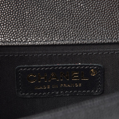 Chanel Caviar Quilted Medium Boy Flap Black 7 of 10