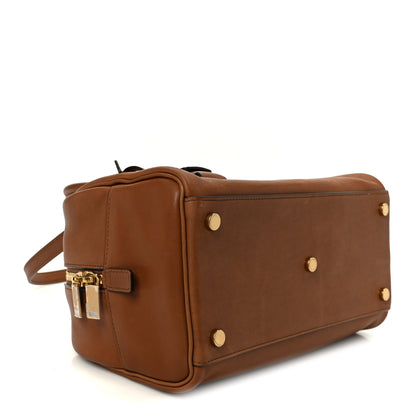 Saint Laurent Calfskin Small Sac De Jour Boston Handle Toasted Brown 4 of 11