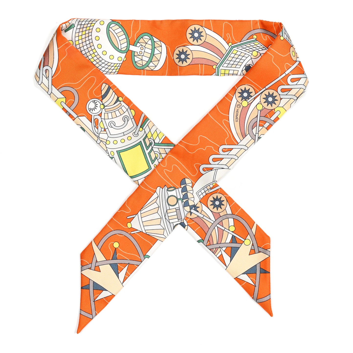 Silk Odyssey Twilly Orange Vert Jaune