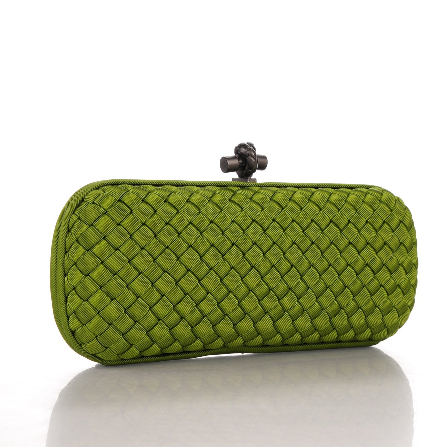 Silk Faille Intrecciato Knot Clutch