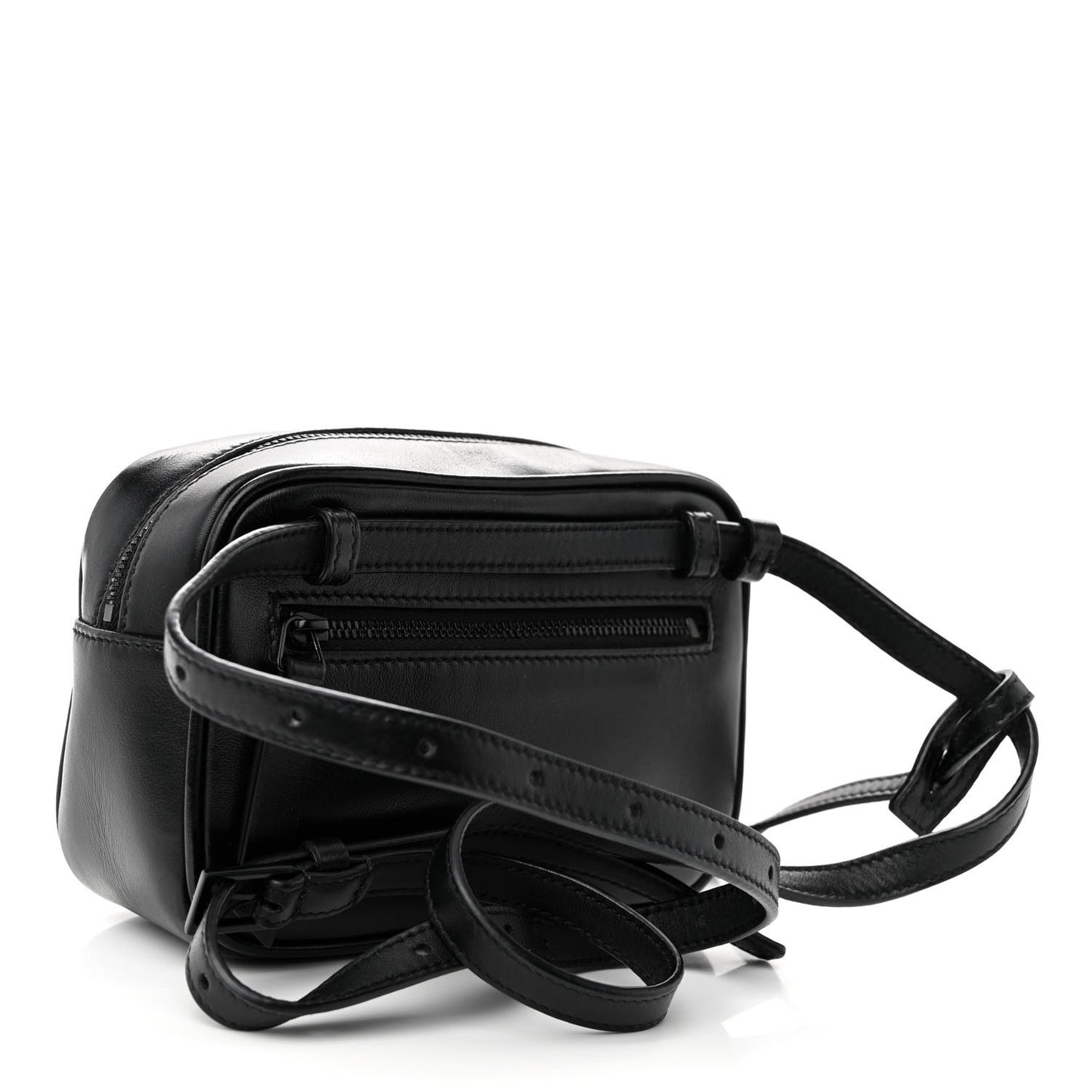 Calfskin Matelasse Monogram Lou Belt Bag Black