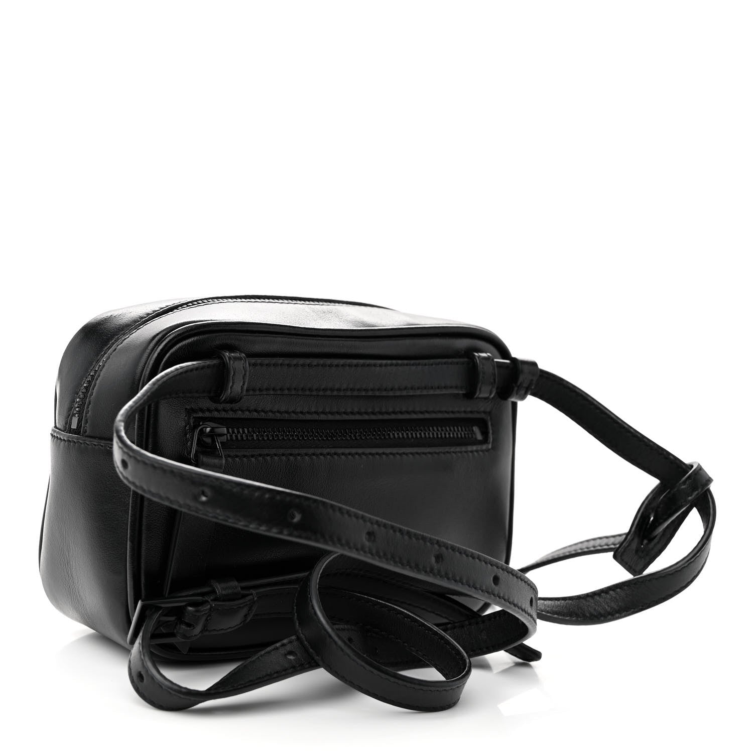 Saint Laurent Calfskin Matelasse Monogram Lou Belt Bag Black 3 of 11