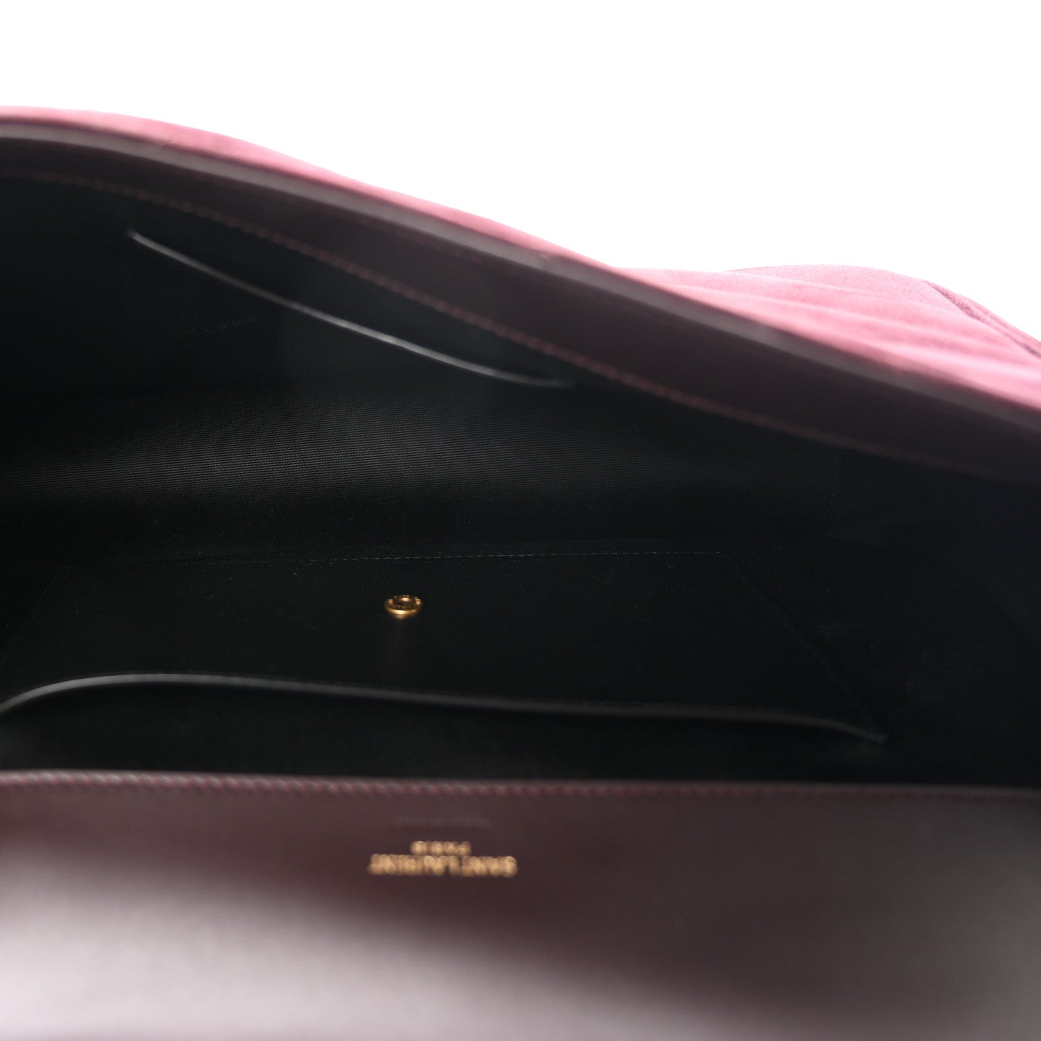 Saint Laurent Suede Chevron Quilted Medium LouLou Smoky Burgundy 6 of 12
