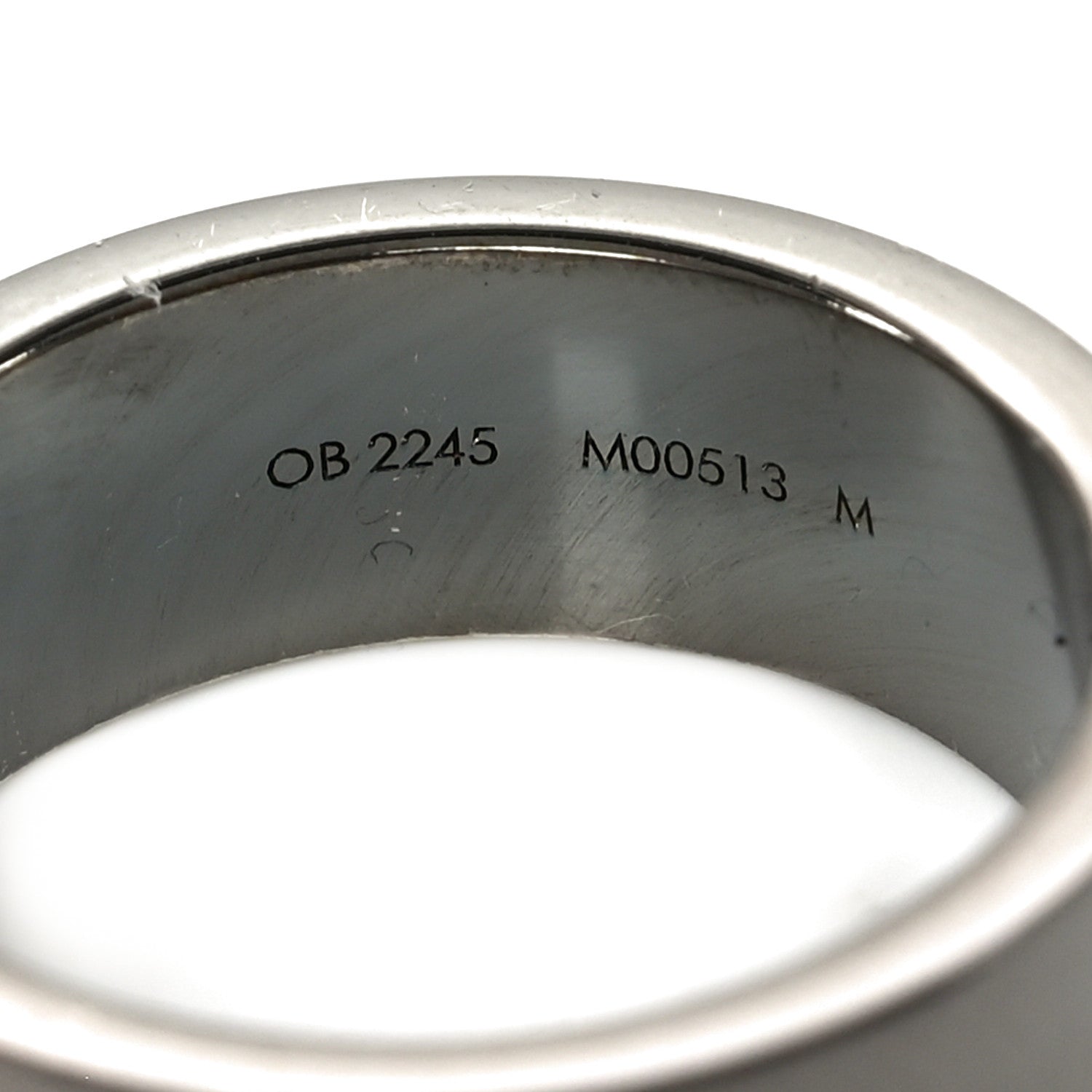 Louis Vuitton Metal LV Instinct Set of 2 Rings M 63 10.25 Silver