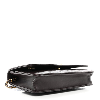 Chanel Lambskin Quilted Studded CC Wallet On Chain WOC Brown 4 of 12