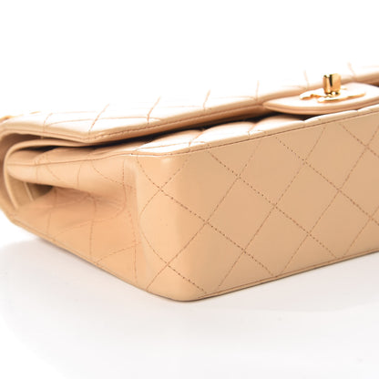 Chanel Lambskin Quilted Medium Double Flap Beige 5 of 9