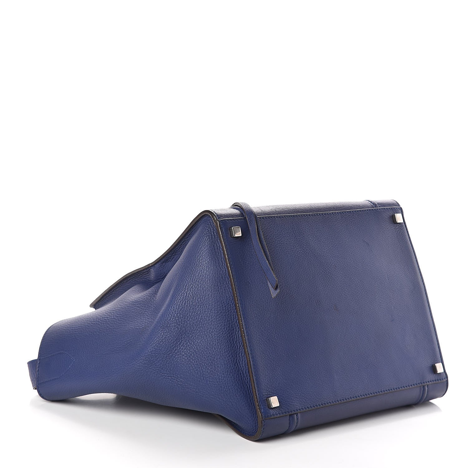 Celine Supple Calfskin Medium Phantom Luggage Indigo 4 of 9