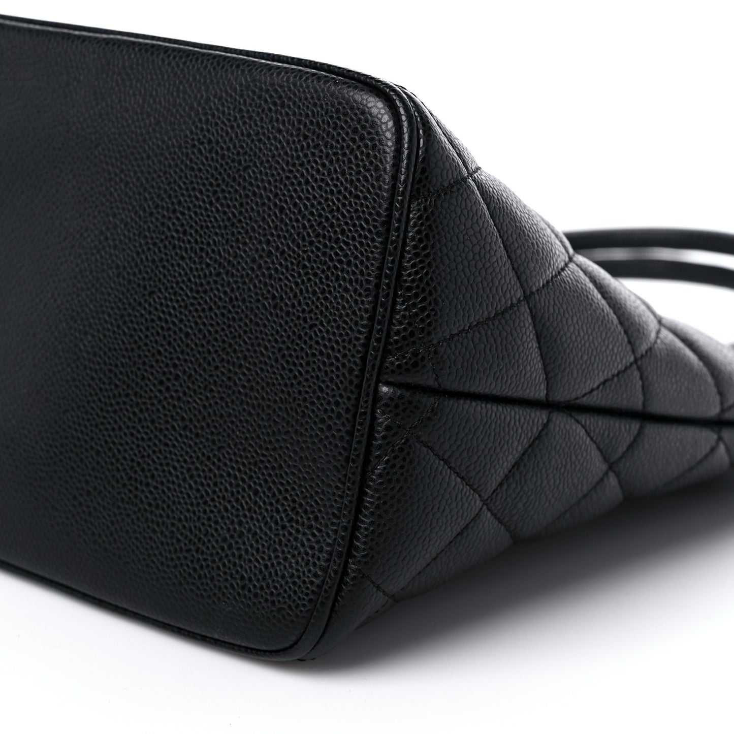 Caviar Quilted Medallion Tote Black
