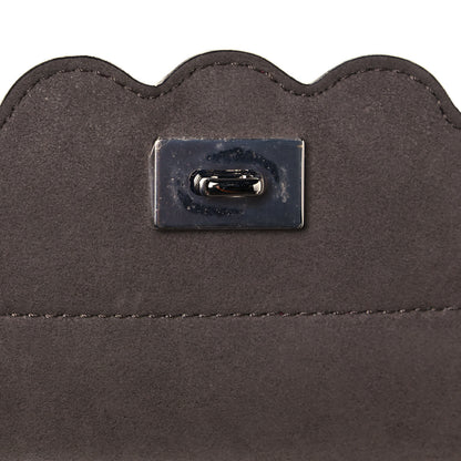 Fendi Vitello Century Pearl Bi-Color Scalloped Mini Back to School Backpack Amarone Black Cherry 15 of 15