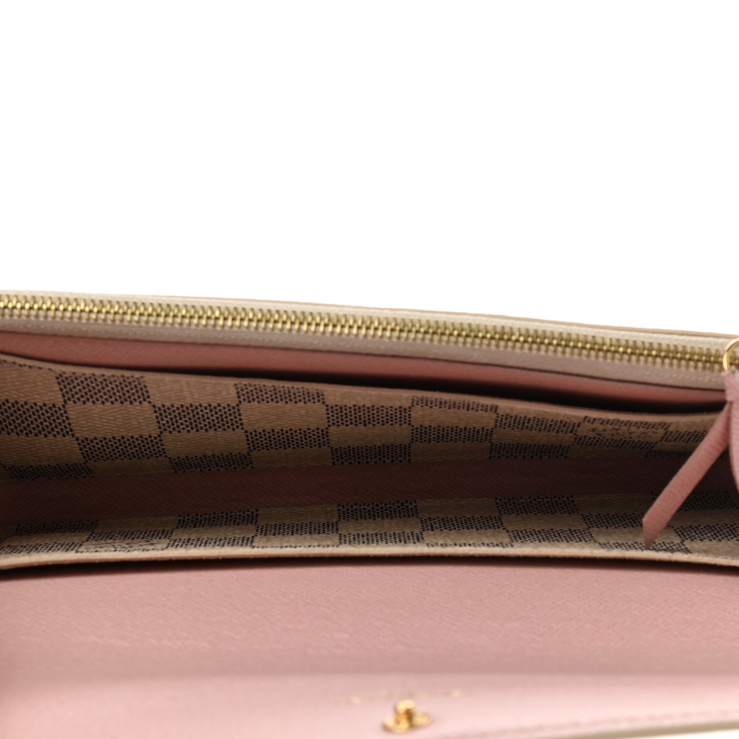 Louis Vuitton Damier Azur Emilie Wallet Rose Ballerine 5 of 10