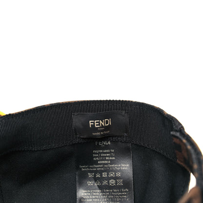 Fendi Canvas FF Reloaded Baseball Hat Tobacco Yellow 5 of 5