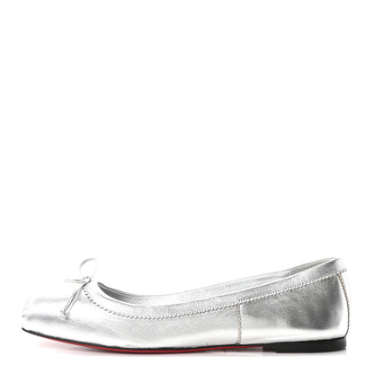 Christian Louboutin Nappa Mamadrague Flats 39 Silver 1 of 8